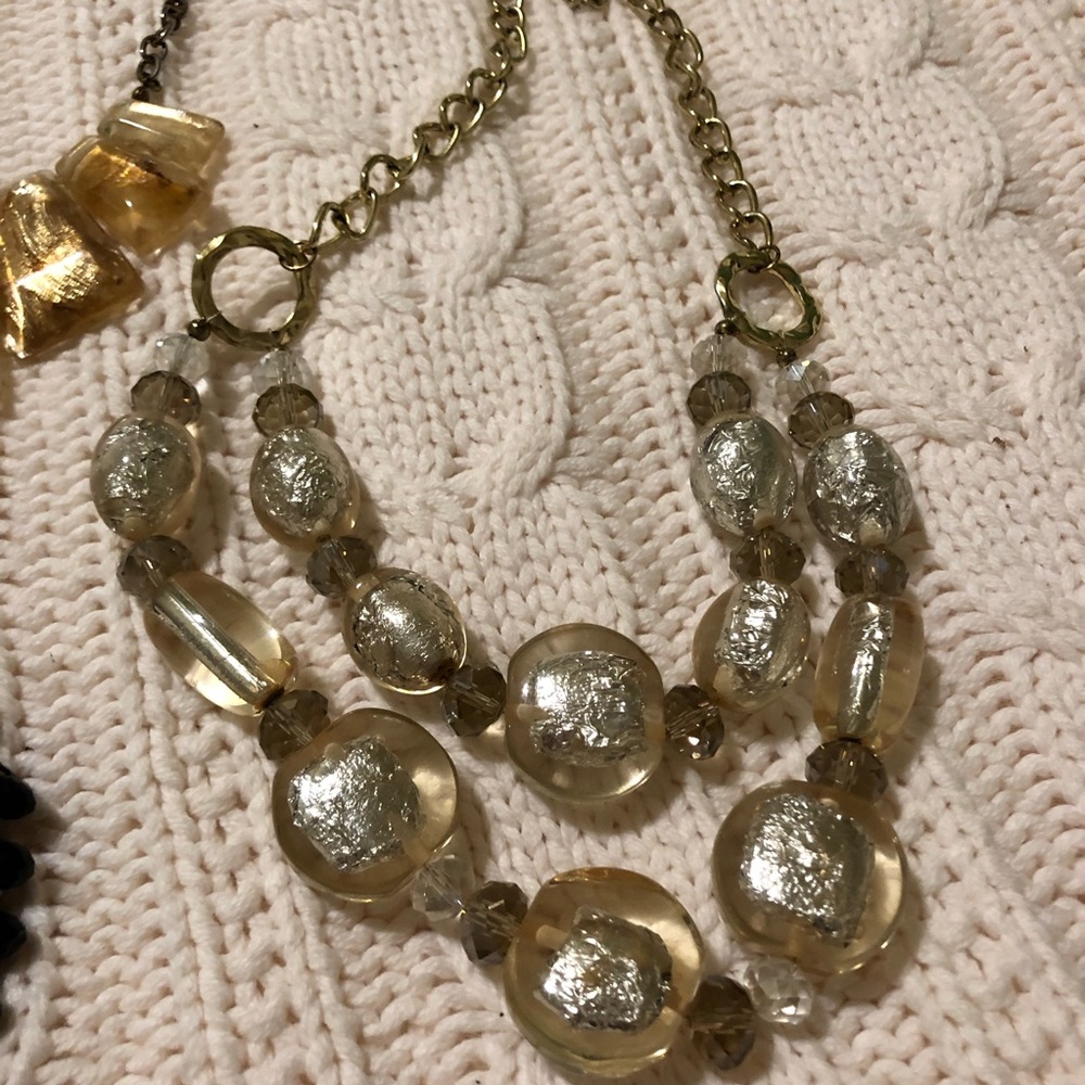 Gold statement necklace bundle - Picture 3 of 4
